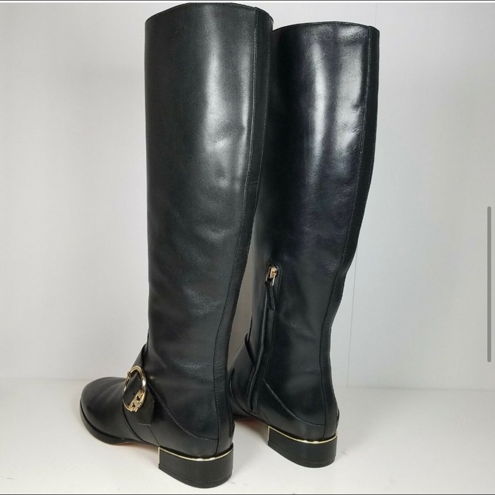 EUC 🎉Tory Burch🎉Black Leather Boots, Sz 6.5 - Picture 6 of 14